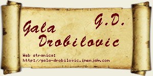 Gala Drobilović vizit kartica